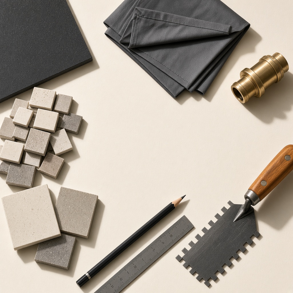 Material samples — not a Albert Park job photo