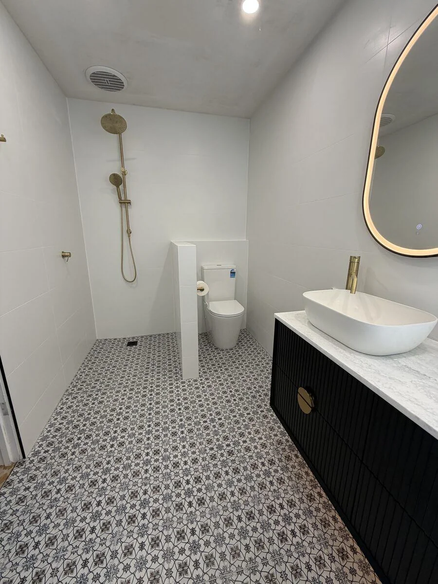 Bathroom tiling